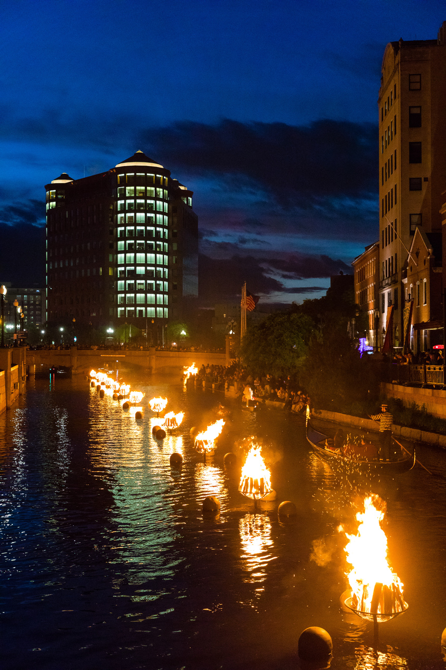 Waterfire in Providence, RI